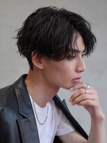 フィフスパーク(fifth PARK)&nbsp;緩め波巻きスパイラルパーマの微分けマッシュ◎