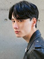 ルーシー 名古屋栄(LUCEY)&nbsp;センターパートニュアンスパーマフェザーパーマ波巻きパーマ
