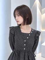 フォト 新宿三丁目(foto)&nbsp;髪質改善縮毛矯正地毛風ストレート切りっぱなしボブ