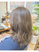 ギフト ヘアー サロン(gift hair salon) 外国人風セミディパーマ×オリーブベージュ☆