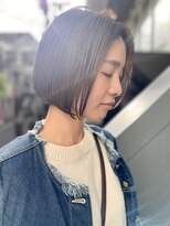 ヌード(NUDE)&nbsp;「NUDE」#20代 30代 40代 ミニボブ 前下りボブ フレンチボブ