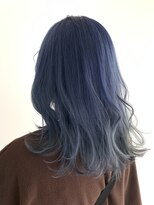 クラン ヘアーアンドスタジオ(CLAN hair & studio) Blue×ネイビーケアカラー#シールエクステ#大人かわいい沖縄