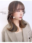 トレンド韓国風お顔まわり/エギョモリ/くびれヘア