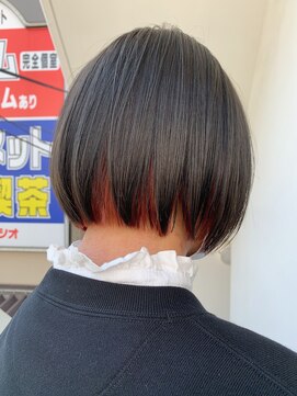 サロンドミルク 新百合ヶ丘店(salon de MiLK) ＊ショートボブ新百合ヶ丘インナーカラーイヤリングカラー