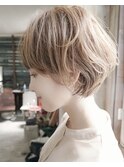 ショートボブ/丸みショートボブ/小顔マッシュショートf
