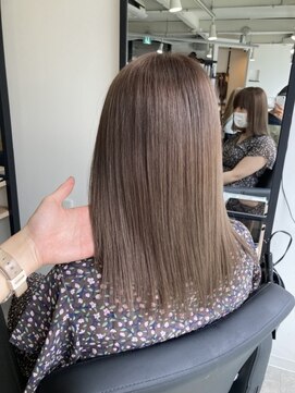 ラフ 難波店(LAFF) #黒髪#ボブルフ#ネビージュ#小顔#ワンレン