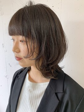 ユーフォリア 池袋東口駅前店(Euphoria) 【Mizuki指名で叶う♪】ぷつっとバングのミディアムウルフ : )