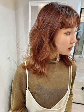 ベンジー 蔵前ii店(benji) 透明感イルミナカラー×顔まわりカット バンクカット/前髪カット