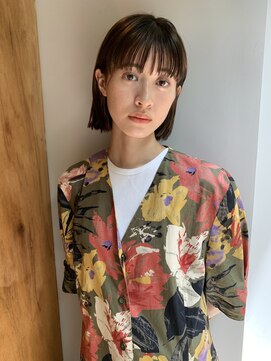 アピッシュ 国分寺(apish) 耳掛けフェイスレイヤーボブ【apish国分寺長谷川祐三】