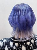 似合わせカット×グラデーションカラー22【パープルオングレー】