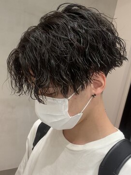 フィフス 栄(fifth) ツイストスパイラルパーマセンターパートフェードツイストパーマ