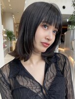 ミンクス 原宿店(MINX)&nbsp;前髪ピンクベージュインナーグレージュマチルダボブ