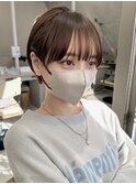 マッシュショート#イメチェン#フルバング#丸みショート