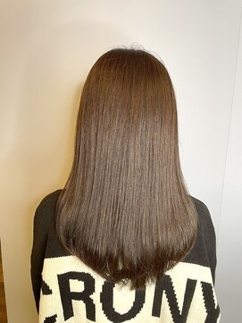 ブロッサム 東久留米店(Blossom) 20代30代大人可愛い髪質改善小顔艶感ミディミルクティーベージュ