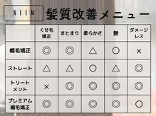 ニーム 国分寺(NEEM)の雰囲気（髪のケアはNEEMにお任せ◎【国分寺/髪質改善/縮毛矯正】）