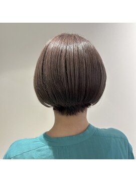 リュネッツ あざみ野店(lunettes) 【白髪ぼかし】明るめベージュ×お悩み解決ショートボブ