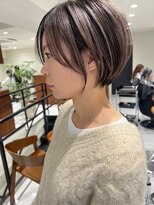 ジルブラン(JIL BLAN) ハイライトバレイヤージュダブルカラーショートカット30代40代