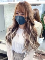 キング(K!ng)&nbsp;ハイライトカラーミルクティーベージュケアブリーチダブルカラー