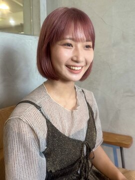 ヘアーミュゼ 井田店(Hair Musee) ボブ×ピンクベージュ