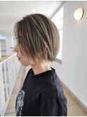 ハイトーンショートボブ/ショートカット/ショートヘア/30代/40代