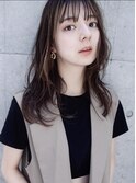 ハイライト レイヤーカット 薄めバング