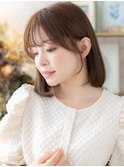 ミルクティーアッシュ小顔内巻きワンカールh3大宮20代30代40代