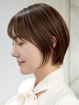 表参道白髪ぼかし髪質改善カラーウルフショートボブ40代50代60代