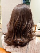 アールヘアーデザイン 藤が丘(r hair design)&nbsp;ゆるふわロングベージュカラーブリーチしない透明感カラー