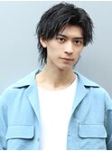 ツイスパハーフアップ