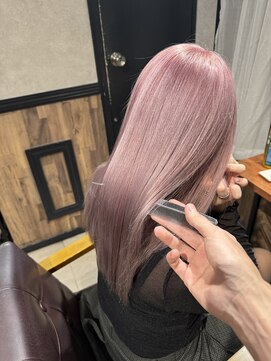 オーブ ヘアー リリー 博多2号店(AUBE HAIR lily) ペールピンク