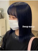 14996黒髪韓国風巻き内巻きワンカールボブレイヤーカット