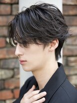 ルーシー 渋谷(LUCEY)&nbsp;センターパートフェザーパーマシャドウパーマメンズパーマ