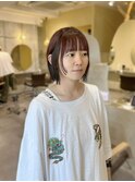 切りっぱなしボブ