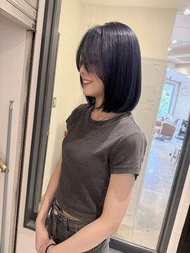 コバルト(Cobalt) ボブ/ブルーブラック/2wayバング