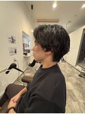 メンズパーマ　重め