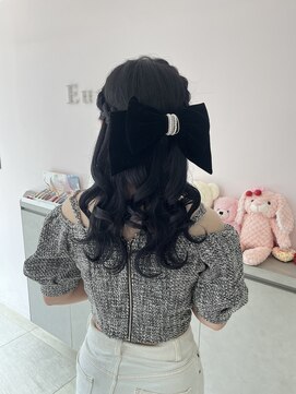 ユーフォリア エヌ 池袋サンシャイン通り店(Euphoria +n) 大事なイベント前に☆編み込みハーフアップ♪