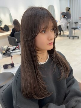 ミディアムヘア/暗めカラー/グランマッシュ/木更津