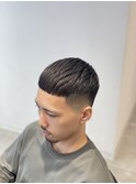 クロップ ボウズフェード メンズカット バーバー フェードカット