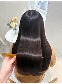 【暗髪でも透明感】艶たっぷりショコラブラウン