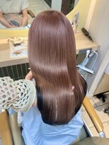 テトラ バイ ネオリーブ 横浜西口店(tetra by neolive)&nbsp;ピンクベージュ　デザインカラー　　シャギーカット　横浜★