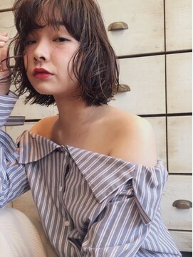 ベル 表参道店(Belle) 切りっぱなしボブ×ハイライト〔Belle表参道〕