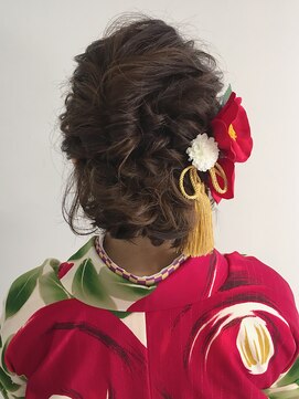 エヌドット 高井田(n.) ねじり編み込み×卒業ヘアセット