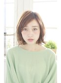 ミディアムルーズパーマ