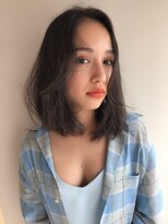 ヌイ 横浜(nui)&nbsp;ネイビーブラウン_ブランジュネイビーカラーダブルバング