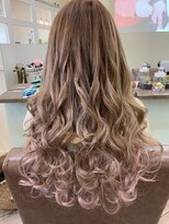 ウエスト オーランド(WEST O LAND)&nbsp;インナーピンクのベージュロング