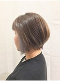 丸みショートボブ/前下がりショートボブ/ボブウルフ/ハイライト