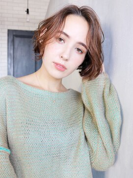 アルバム 銀座(ALBUM GINZA) モカベージュ_ココアブラウンフリンジウェーブ_37388