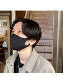 韓国マッシュ×センターパート
