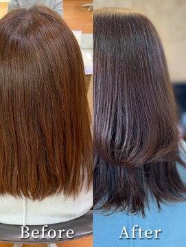 アークスヘアー 大人かわいいモカベージュナチュラルロブ