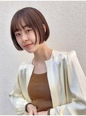 前上がりボブ
